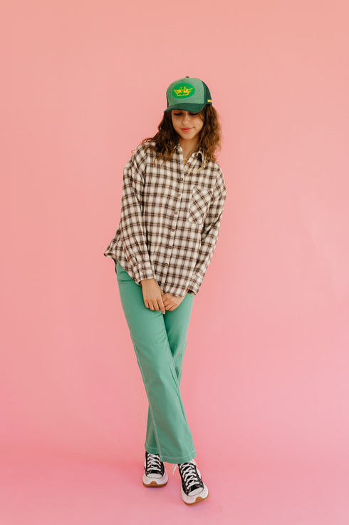 In The Band Flannel Top